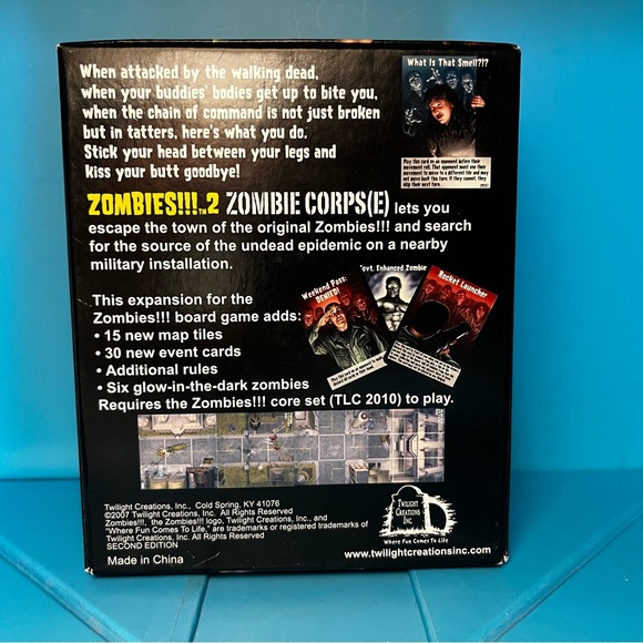 Twilight Creations’ Zombies!!! 2: Zombie Corps(e) Board Game - Second Edition - Picture 2 of 9
